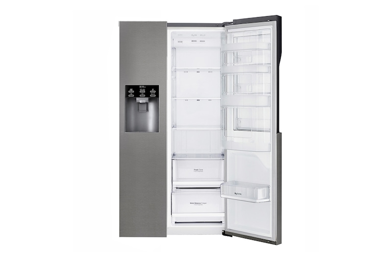 LG Réfrigérateur Américain | 606L | Compresseur linéaire | Total No Frost | Smart Diagnosis | Moist Balance Crisper | Door in Door ® | F, LG GSJ360DIDV